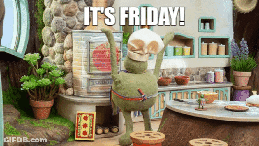 It's Friday Tiny Chef Dancing GIF