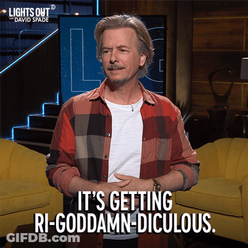 It's Getting Ridiculous GIF