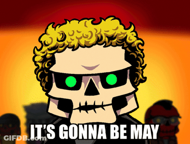 It's Gonna Be May Justin Timberlake Skull Head GIF