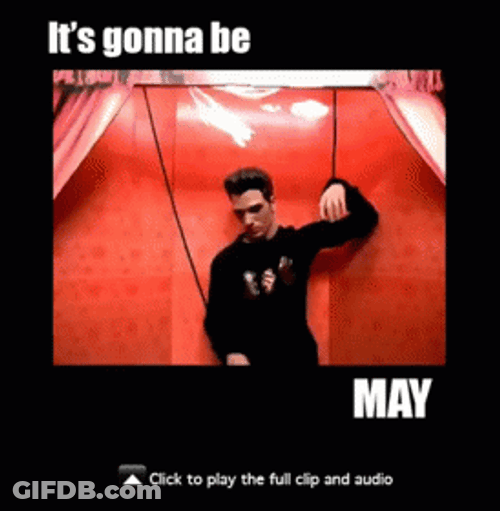 It's Gonna Be May NSync Music Video GIF