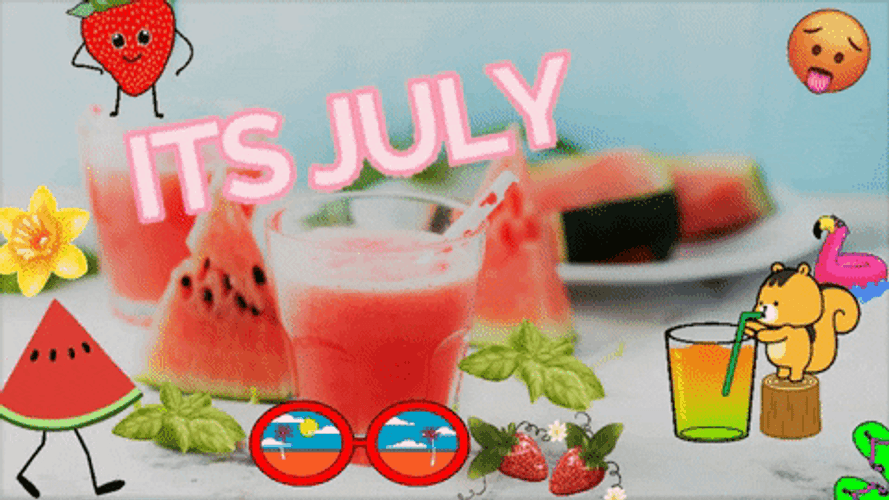 It's Hello July Happy Summer GIF