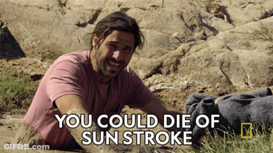 It's Hot You Could Die Of Sun Stroke GIF