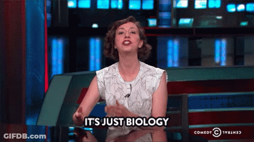 It's Just Biology Kristen Schaal GIF