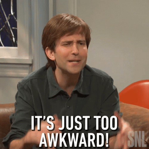 It's Just Too Awkward A Bit Outside GIF