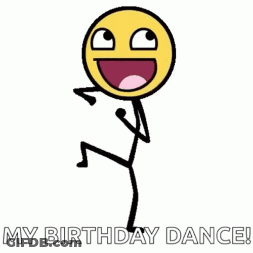It's My Birthday Dance Emoji GIF