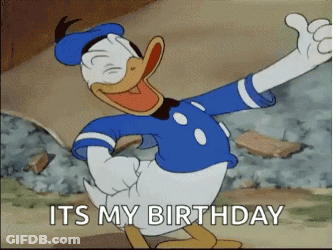 It's My Birthday Donald Duck GIF