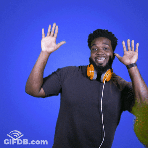 It's My Birthday Man Hands Up GIF
