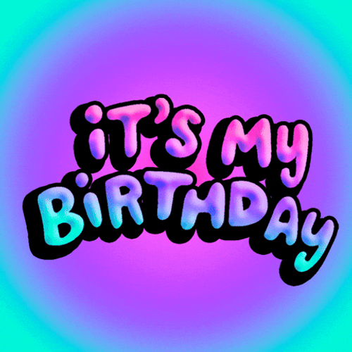 It's My Colorful Birthday Month GIF