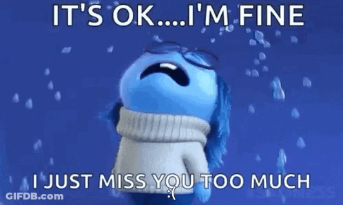 It 'S Ok ... I 'M Fine I Just Miss You Too Much GIF