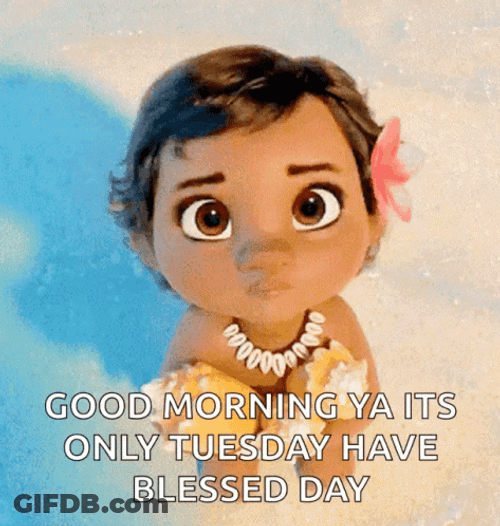It's Only Tuesday Cute Moana Baby GIF