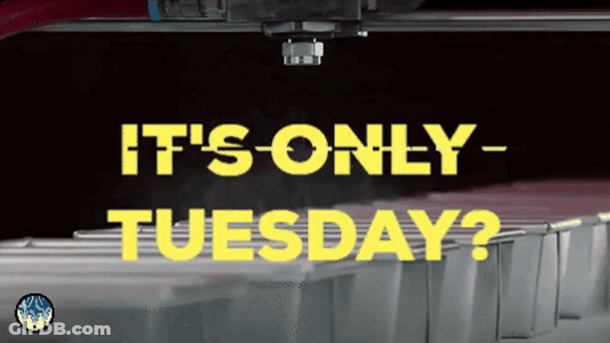 It's Only Tuesday Struggle Is Real GIF
