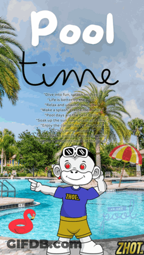 It's Pool Time Let's Swim GIF