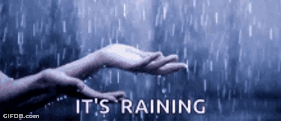 It's Raining Wet Hands Nostalgic Filter GIF