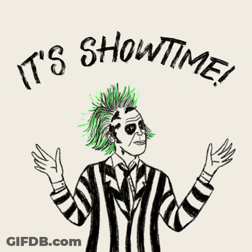 It's Showtime Beetlejuice Animation GIF