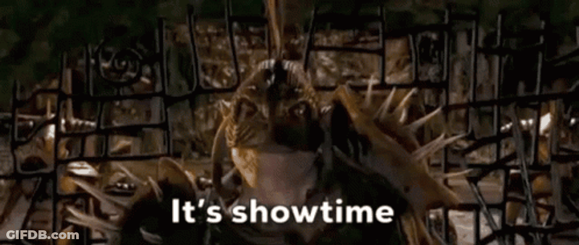 It's Showtime Darkos Antagomist GIF