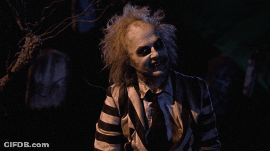 It's Showtime Scary Beetlejuice GIF