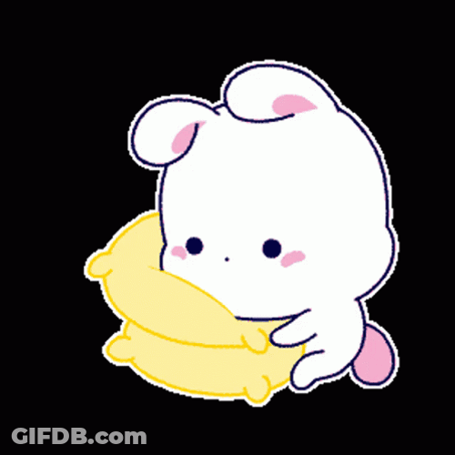 It's So Fluffy Bunny Pillow GIF