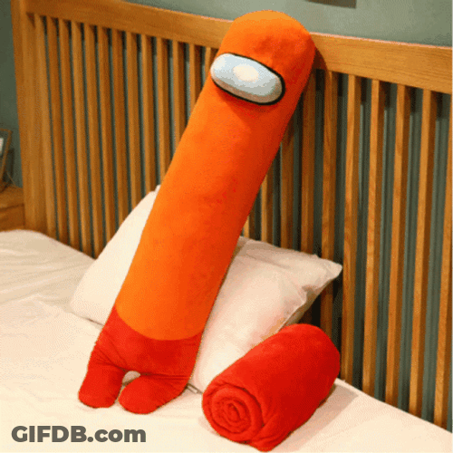 It's So Fluffy Long Pillow GIF