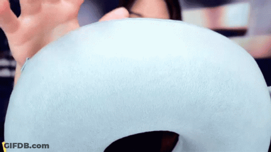 It's So Fluffy Neck Pillow GIF