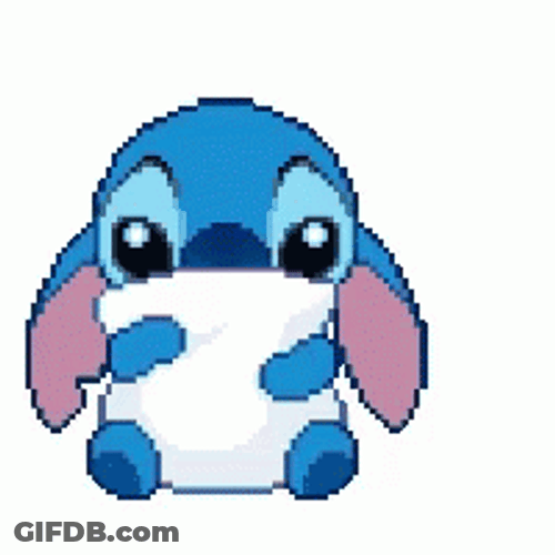 It's So Fluffy Stitch Pillow GIF
