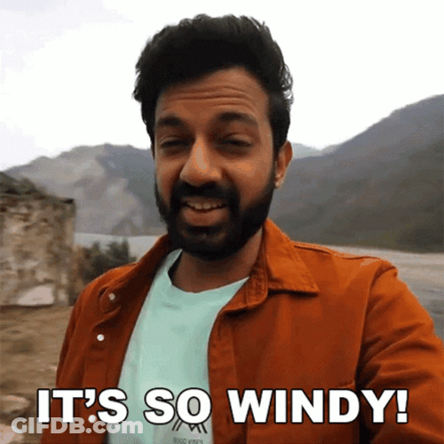 It's So Windy Faisal Khan GIF