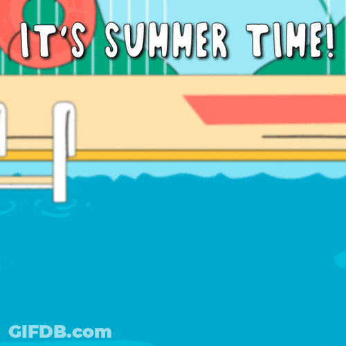 It's Summer Time Hop On The Floaties GIF