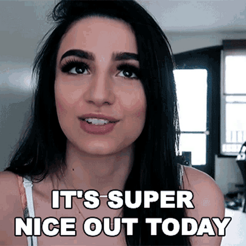 It's Super Nice Out Today Nufo GIF