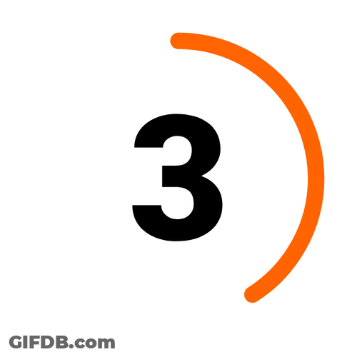It's The Final 3 Seconds Countdown Graphic Design GIF