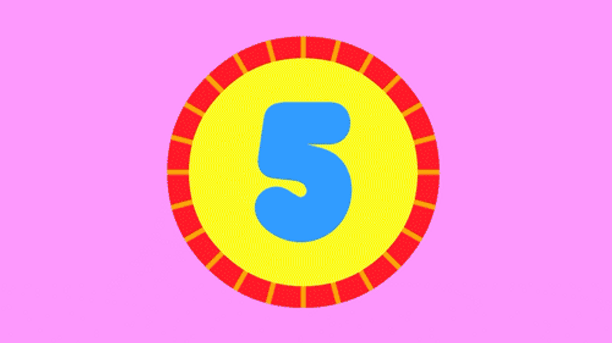 It's The Final Colorful Numbers Countdown GIF