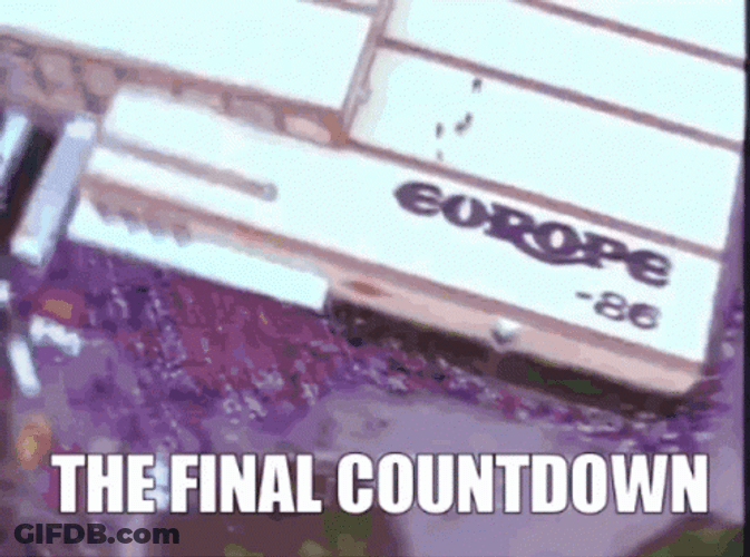 It's The Final Countdown 80'S Icon Europe GIF