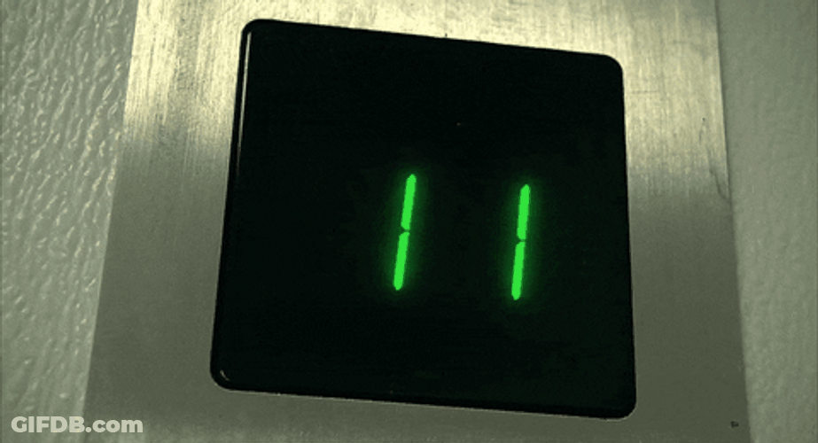 It's The Final Countdown Elevator Floors GIF