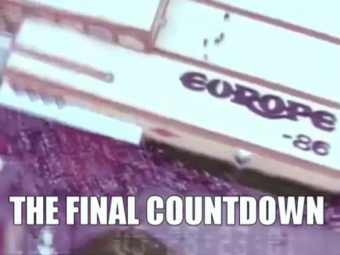 It's The Final Countdown Europe Band Hit Song GIF