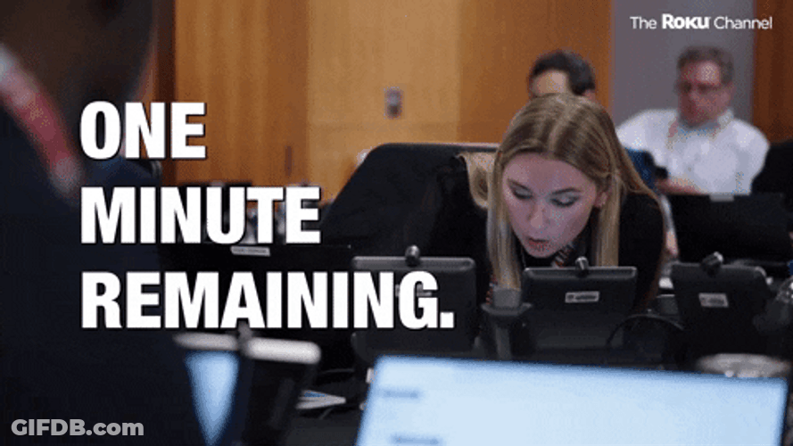 It's The Final Countdown One Minute Remaining GIF