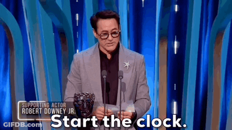 It's The Final Countdown Robert Downey Jr GIF