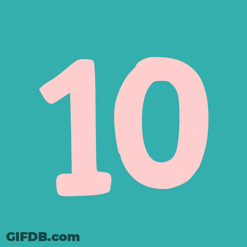 It's The Final Number Countdown Polychromatic Art GIF