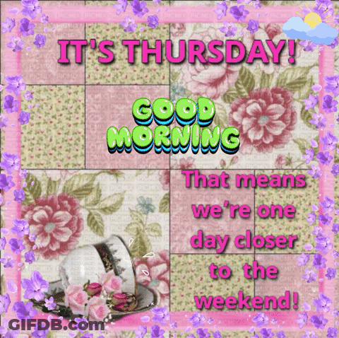 It's Thursday Greeting Card GIF