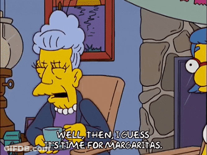 It's Time For Margaritas The Simpsons GIF
