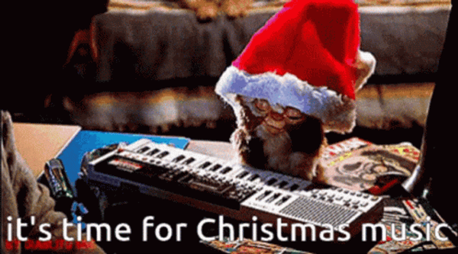 It's Time For Xmas Music GIF