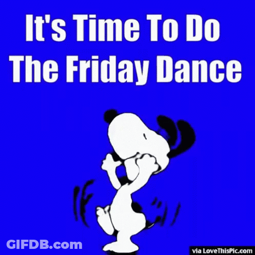 It's Time To Do The Snoopy Friday Dance GIF
