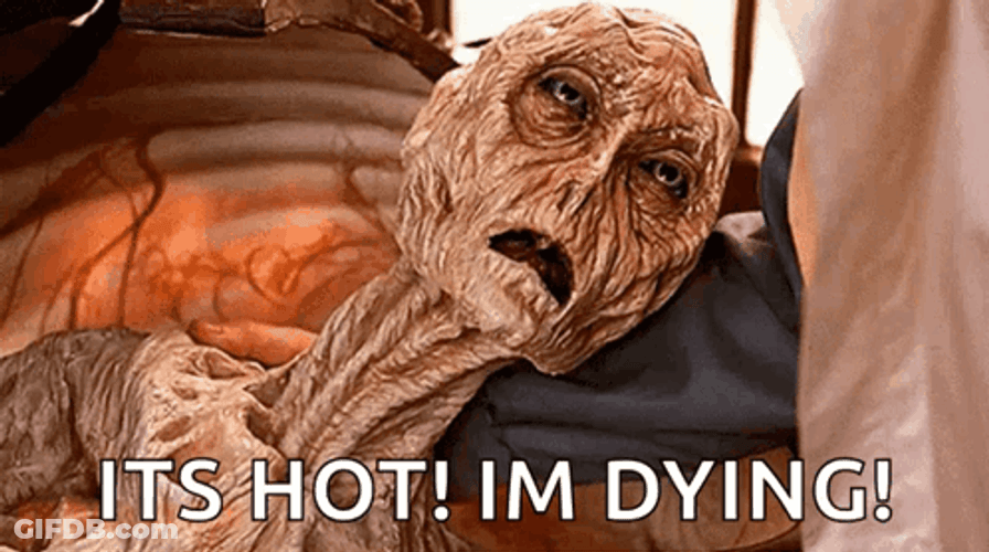 It's Too Hot Someone's Dying GIF
