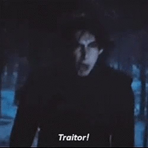 It's Treason Then Kylo Ren Shouting Traitor GIF