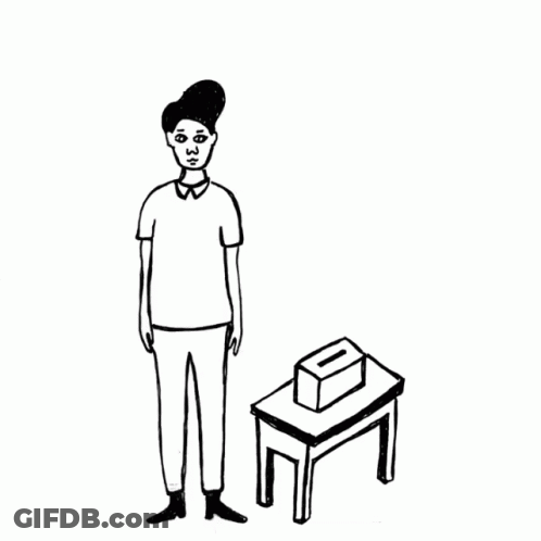 It's Vote Time Poster Man In Suit GIF