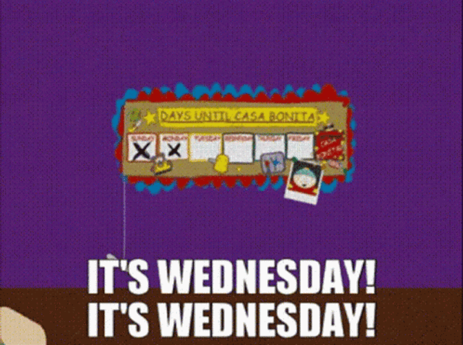 It's Wednesday South Park GIF