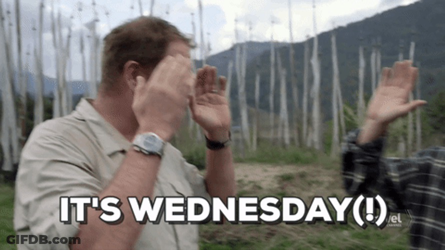 It's Wonderful Wednesday High Five GIF