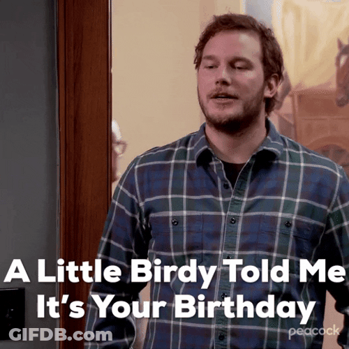 It's Your Birthday By Chris Pratt GIF