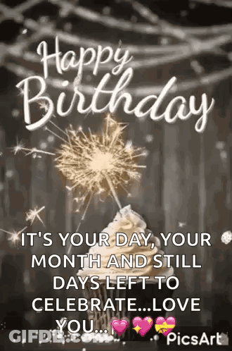 It 'S Your Day , Your Month And Still Days Left To Celebrate . GIF