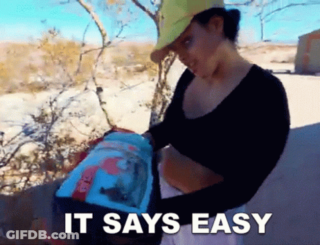 It Says Easy Lizzy Capri GIF