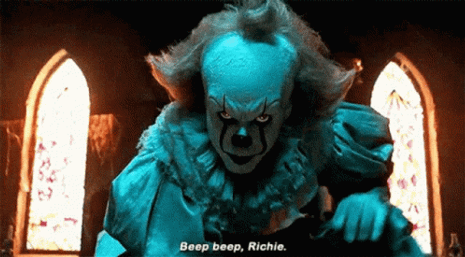 It Scary Looking Saying Beep Beep Beep GIF