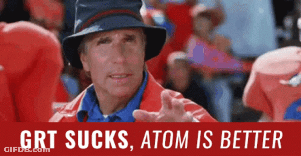 It Sucks Atom Is Better GIF