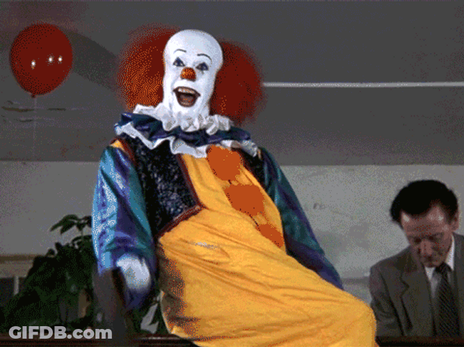 It The Clown Was Happy Playing GIF